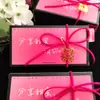 Nova caixa de doces nicho criativo casamento de ponta caixa de presente de doces retangular roxo preto vermelho