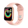 Producto de Venta Caliente Transfronterizo Y68 Pulsera Inteligente, Notificación Push de Información Deportiva, Clima, Esfera de Reloj Personalizable D20 Smartwatch