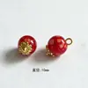 Botões decorativos coloridos em metal imitando jade, em formato de flor, para cheongsams retrô, Hanfu, casacos, suéteres, cardigãs de tricô e peças de outer wear