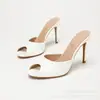 Sandalias de Tacón Alto Boca de Pez Transfronterizas 9.5cm Ancla Roja para Mujer Elegantes de Charol Tacones Altos Suministro de Exportación