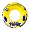 Flotador Inflable para Natación Pequeño con Forma de Flor Estrellada con Gradiente Floral y Lentejuelas, con Asas, Espesado para Adultos, Anillo Flotador para Axilas