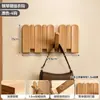 Perchero de pared de madera maciza con teclas de piano, gancho de pared sin taladro para detrás de la puerta, perchero para dormitorio, entrada y pasillo