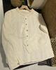 Camisa de Algodón Puro con Cuello de Encaje Artístico para Mujer 2026 Primavera Nuevo Estilo Camisa de Ganchillo que Reduce la Edad Top Retro Francés para Mujer