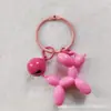 Nuevo Lindo Perro Burbuja Muñeco Llavero de Coche Colgante Funda de Teléfono Móvil Joyería DIY Colgante para Bolso Corazón de Niña