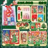 Set de papelería navideña, cuaderno, pegatinas, bolígrafo de gel, paquete de regalo grande, papelería de recompensa para estudiantes de primaria y secundaria, regalo de Navidad