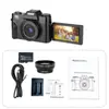 Produtos de e-commerce transfronteiriço câmera digital 4K ultra alta definição 48MP tela flip de 3,0 polegadas com grande angular 4K micro single LED