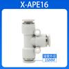 Conector Rápido de Manguera de Aire Airtac/Airtac Serie Pu Válvula de Aceleración Conector Recto de Tres Vías para Manguera de Aire