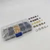 200 Juegos de Remaches Accesorios para Ropa Artículos de Cuero Planos Decorativos de un Solo Lado Estrella Pentagrama Remaches Metálicos