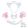 Diadema de Gatito Disfraz de Gato para Discoteca Accesorios para la Cabeza de Animales Diadema de Animales de Halloween Accesorios de Performance de Catwoman