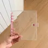 Estilo Coreano Viento Ins A6 Cuadrado PVC Transparente Diario de Hojas Sueltas 3 Pulgadas Libro Guka de Persecución de Estrellas 6 Agujeros Álbum de Almacenamiento de Color Caramelo