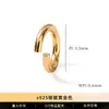 Jingde Jewelry Anillos Abiertos y Cerrados de Plata de Ley S925 Accesorios para Joyería Hechos a Mano DIY Anillo Conector para Pulsera