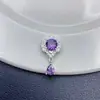 Retenção de Cor Alta Diamante Completo Zircônia Grande Gota d'Água Caixa Mágica Furo Passante Pingente Poroso Cristal Pulseira Brinquedo DIY Acessórios Material