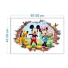 Adesivos de Parede Ins de Desenho Animado Minnie Fofa Poster para Quarto de Bebê Decoração de Parede para Jardim de Infância Papel Autoadesivo Mickey Mouse