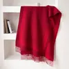 Chal Jacquard de Patrón Chino Wanzi de Doble Cara Guochao Otoño Invierno Engrosado Cálido Bufanda con Borlas Regalo Venta al por Mayor