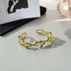 Anillo Estilo Palacio Vintage Color Zircón Verde Oliva Apertura de Tesoro Anillo Simple Lujo Ligero Diseño Nicho Anillo Apilable para Mujer