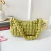 Estilo Coreano Sencillo Puf Color Caramelo para Mujer Bolso de Axila Francés Burbuja de Nube Plisado Hermoso Bolso de Hombro para Viajar
