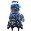 Nueva Lindo Carrito Escolar para Estudiantes de Primaria Grados 3~6 Set de Tres Piezas de Dibujos Animados Mochila Escolar de Dos Ruedas Seis Ruedas para Niños Lista para la Venta