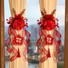 Decoración de Habitación de Boda Cortinas de Boda Abrazaderas Decoración Atmósfera de Boda Set de Guirnaldas para la Habitación de la Novia Directorio de Suministros de Boda