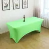 Funda Elástica para Mesa de 6 pies Transfronteriza para Bodas y Banquetes al Aire Libre en Hoteles, Funda de Poliéster para Mesa de Cóctel, Mantel Rectangular