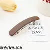 Grampo de Cabelo Minimalista Estilo Coreano Bico de Pato para Mulheres, Presilha Lateral de Alta Qualidade para a Parte de Trás da Cabeça, Presilha Versátil com Letra Grande, Acessório de Cabelo Elegante