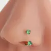 Joyería de Plata con Circonita Cruzada Europea y Americana para Nariz, Accesorios Populares de Lujo Ligero para Nariz en Amazon, Acero Inoxidable Venta al por Mayor de Comercio Exterior para Mujeres