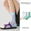 Calcetines de Primavera y Verano Estilo Nuevo Renacentista con Patrón de Diamantes Verdes hasta Media Pantorrilla Calcetines de Malla Fina Estilo Universitario para Chicas