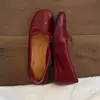 Versión de piel de oveja~Bailarinas estilo francés con lazo y tacón oculto, zapatos de tacón bajo cuadrados para mujer, zapatos de cuero retro para commuting