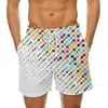 Color de verano europeo nuevo pantalón de playa color punto degradado impresión 3D pantalón de playa para hombre outlet de fábrica