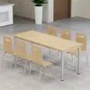 Combinación de mesa y sillas para comedor rápido KFC para cafeterías estudiantiles, snack bars de restaurantes y uso en comedores comerciales