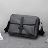 Bolso cruzado de un solo hombro estilo mensajero japonés, texturizado, adecuado para ir al trabajo, simple, casual, moderno, de gran capacidad, bolso de hombro de moda y elegante