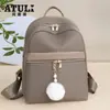 Nova Bolsa de Viagem ao Ar Livre para Estudantes Cor Sólida Moda Casual Versátil Simples Tendência Leve Bolsa Feminina para Computador para Negócios