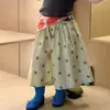 Calça Infantil 2026 Verão Nova Moda Tendência Poá Calça Wide-Leg para Crianças Versátil Confortável Calça Casual