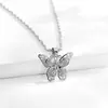Colar Borboleta com Filamento Prata de Lei S925 Estilo Igual Corrente de Clavícula Versátil de Alta Qualidade para Mulheres Acessórios Novo Produto