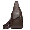 Tendencia 2024 bolsa de pecho de piel suave para hombre bolsa de hombro de negocios impermeable ocio negocios bolsa de mensajero fabricantes venta al por mayor generación