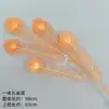 Flor de boda color naranja claro Jinliyuan material para flores de boda arreglo floral para guía de camino arco de techo suave flor de plástico decorativa