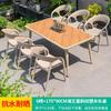 Mesa y silla de exterior para ocio, mesa y silla de terraza, mesa y silla de exterior para patio, jardín, mesa y silla de exterior, mesa de té y cafetería, conjunto de tres piezas