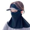 Máscara Protetor Solar Vinil Proteção Física UV Aba Quebra-Sol Exterior Proteção Pescoço Máscara Boca Feminina