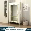 Guarda-Roupa Simples com Estrutura de Tubo de Aço, Reforçado e Espessado, para Aluguel Residencial, Montagem de Quarto, Guarda-Roupa de Tecido Espessado Minimalista