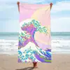 Alfombra de rizo patrón de moda toalla para sudar toalla de playa toalla de baño chal toallita de microfibra impresión digital costero