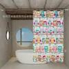 Cortina de ducha de PEVA es impermeable y resistente al moho, cortina divisoria de ducha para baño, engrosada e impermeable, cortina de tela impermeable para bañarse