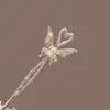 Pinza para el Cabello de Mariposa Dulce Elegante Estilo Chino Borla Aleación Pinza para el Cabello Estilo Antiguo Cheongsam Mujeres Decorativo Nicho Pinza para el Cabello