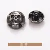 Botões Metálicos de Caveira Convexa Costurados à Mão, Roupas de Lã da Moda e Exquisitas, Jaquetas, Ternos, Corta-ventos, Botões, Botões