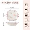 Conjunto de Tigela e Prato de Cerâmica Roxa Estilo Japonês Doméstico Tigela e Prato de Novo Estilo Jantar Fresco Prato de Inauguração Conjunto de Tigela e Hashis