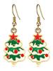 Pendientes de Navidad Más Vendidos de Amazon Pendientes Navideños de Dibujos Animados Pendientes Festivos Hombre de Jengibre Copo de Nieve Navideño Pendientes con Gancho