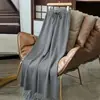 Pantalones de punto rectos para mujer para uso en exteriores con bolsillos caídos, nuevos pantalones mágicos versátiles engrosados Otoño/Invierno 2026