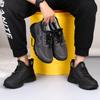 Zapatos de tela gruesa forrados de polar para invierno, piel de conejo Rex, estilo Antiguo Pekín, para hombre, impermeables, antideslizantes, para mediana edad y ancianos, tipo papá, suela suave, zapatilla deportiva