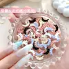 Decoraciones Suaves Esculpidas para Uñas Estilo Francés Falda Modelo Nuevo 2026 Color Mixto Blanco y Negro Silicona Suave Desgastables Rhinestones para Uñas