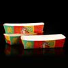 Caixa de embalagem de palitos de cachorro-quente com queijo escovado, lanches, barraca de comida para viagem, caixa de barco descartável, caixa de papel para embalagem de salsicha assada crocante