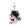 Acuerdo periférico de animación Neverland llavero acrílico colgante transparente joyería transparente linda