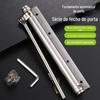 Fechador de Porta de Aço Inoxidável Simples Automático para Casa Corda de Puxar para Fechador Automático de Porta Amortecedor Artefato de Rebote Porta de Madeira Ajustável